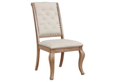 Image for Brockway Cove Tufted Side Chairs Cream and Barley Brown (Set of 2)