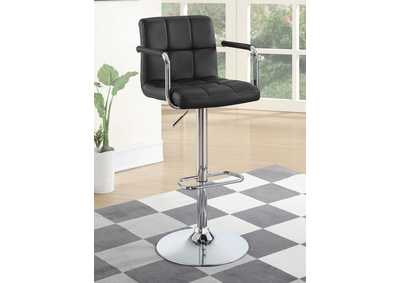 Image for Palomar Adjustable Height Bar Stool Black and Chrome