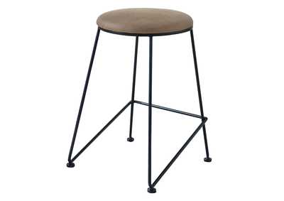 Image for Taupe & Black Counter Height Stool (Set of 2)