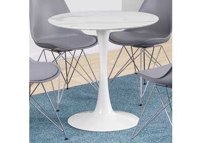 Image for Arkell 30-inch Round Pedestal Dining Table White