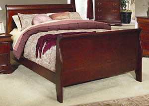Louis Philippe Cherry King Bed