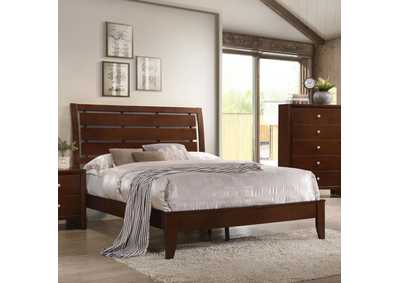 Serenity Full Panel Bed With Cut-Out Headboard Rich Merlot,Coaster Furniture