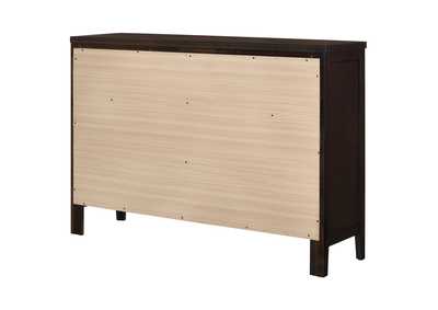Carlton 6-drawer Rectangular Dresser Cappuccino,Coaster Furniture