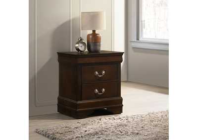 Image for Louis Philippe 2-drawer Nightstand Cappuccino