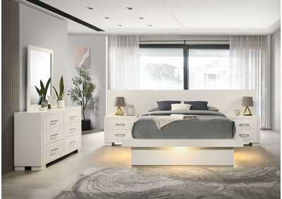 Image for Jessica Bedroom Set with Nightstand Panels White