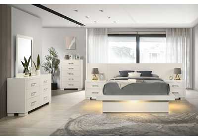 Image for Jessica Bedroom Set with Nightstand Panels White
