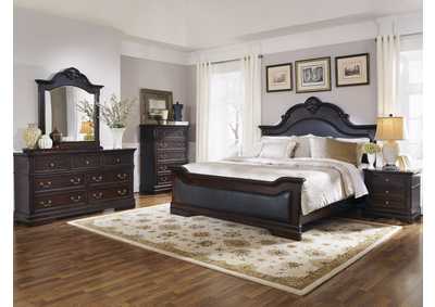 Image for Cambridge Carved Bedroom Set Cappuccino