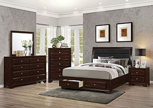 Image for Brown & Cappuccino Cal King Size Bed
