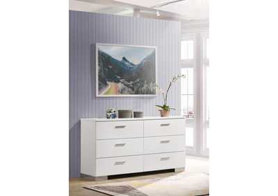Image for Felicity 6 - drawer Dresser Glossy White