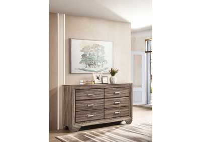 Image for Kauffman 6-drawer Dresser Washed Taupe