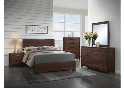 Image for Rustic Tobacco/Dark Bronze California King Panel Bed