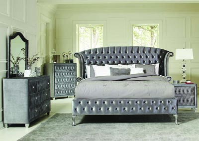 Image for Metallic Eastern King Bed w/Dresser and Mirror