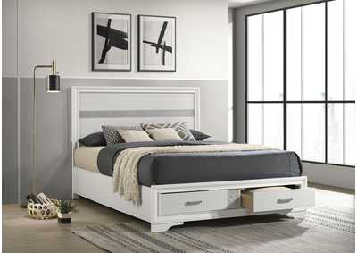 Image for Miranda Queen 2-drawer Storage Bed White