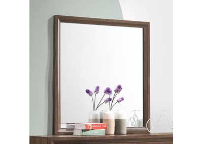 Image for Brandon Framed Mirror Medium Warm Brown