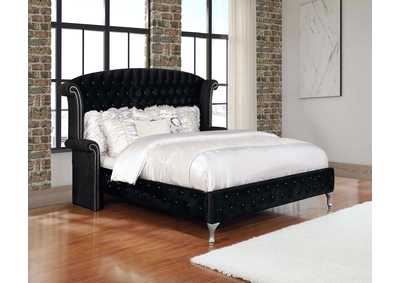 Image for Deanna Eastern King Tufted Upholstered Bed Black