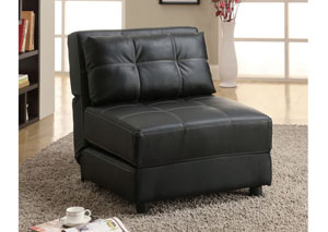 Image for Black Lounge Chair Sofa Bed