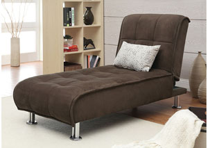 Image for Brown Chaise Sofa Bed