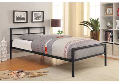 Fisher Twin Metal Bed Gunmetal