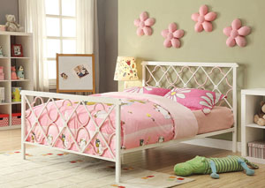 Juliette Sandy Yellow & Pink Full Bed