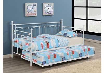 Nocus Spindle Metal Twin Daybed with Trundle