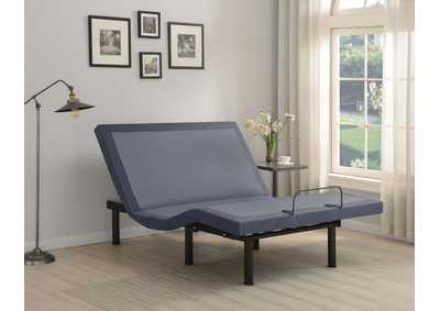 Image for Negan California King Adjustable Bed Base Grey And Black