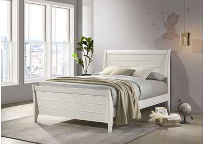 Selena Full Sleigh Platform Bed Buttermilk,Coaster Furniture