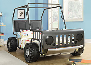 Image for Gunmetal Jeep Car Bed