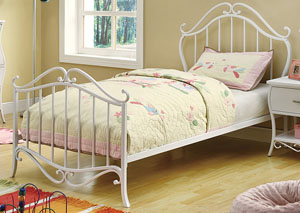 Image for Bella White Twin Bed