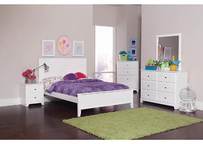Image for White Full Bed