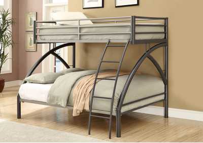 Image for Black Twin/Full Bunk Bed