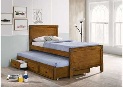 Image for Granger Twin Captain's Bed with Trundle Rustic Honey