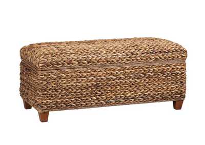Image for Laughton Hand - Woven Storage Trunk Amber
