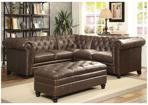 Dark Brown Sectional