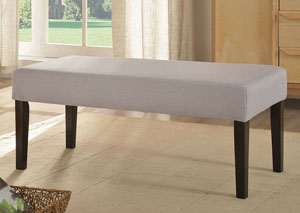 Grey Upholstered Bench