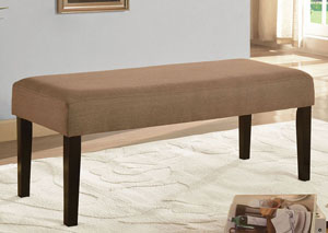Image for Brown Upholstered Bench