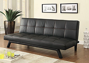 Image for Black & Black Sofa Bed