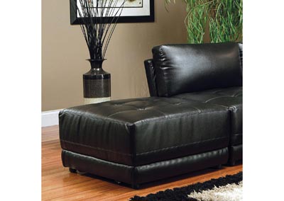 Image for Kayson Sectional Black Ottoman (Bonded Leather)