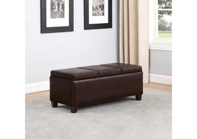 Image for Brown & Cappuccino Ottoman