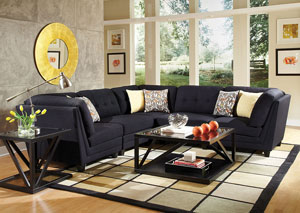 Image for Keaton Blue Modular Sectional