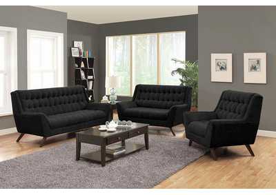 Image for Black Loveseat