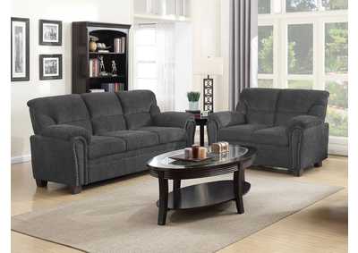 Clemintine Upholstered Pillow Top Arm Living Room Set