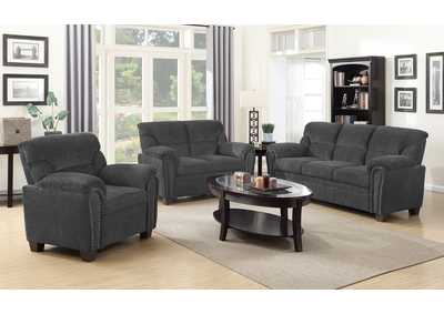 Clemintine Upholstered Pillow Top Arm Living Room Set