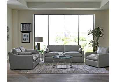Image for Grayson 3 - piece Sloped Arm Upholstered Living Room Set Grey