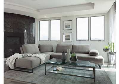 Image for Arden 2-piece Adjustable Back Sectional Taupe