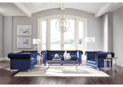 Image for Bleker 2-piece Tuxedo Arm Living Room Set Blue