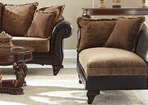 Image for Garroway Russet and Chocolate Chaise