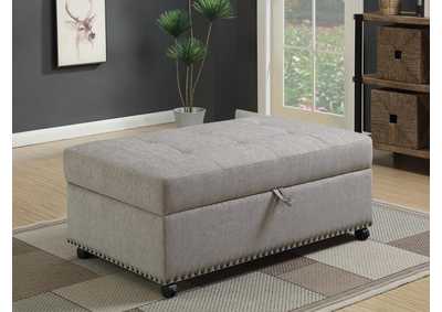 Image for Dove Grey Sleeper Ottoman