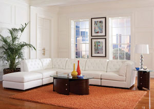 Image for Quinn White Armless Chair