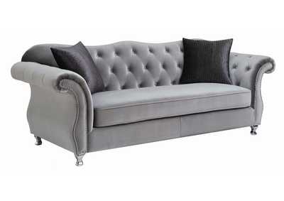 Image for Frostine Traditional Silver Sofa