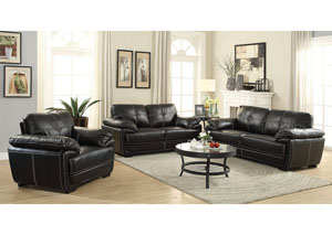 Image for Black Sofa & Loveseat